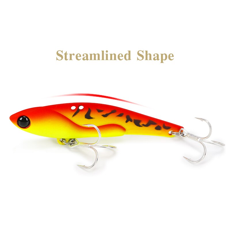 TSURINOYA DW38-B Metal VIB Fishing Lure 75mm 23g Bass Artificial Hard Bait Vivid Vibrations