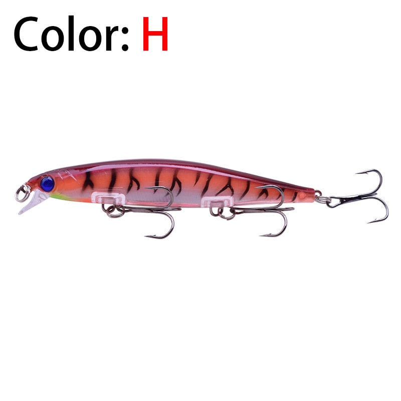 Proleurre Fishing Lures 11cm 13.8g Sinking Minnow Wobblers Plastic Artificial Baits