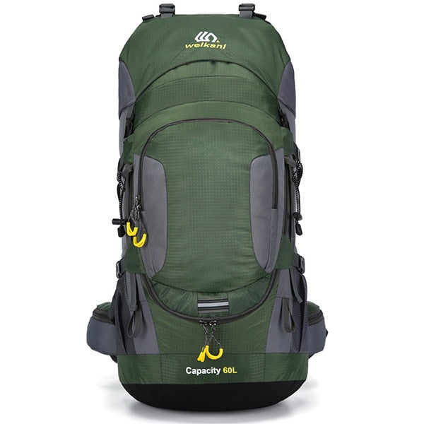 Outdoor backpack camping bag 50/60l men with light reflection waterproof travel