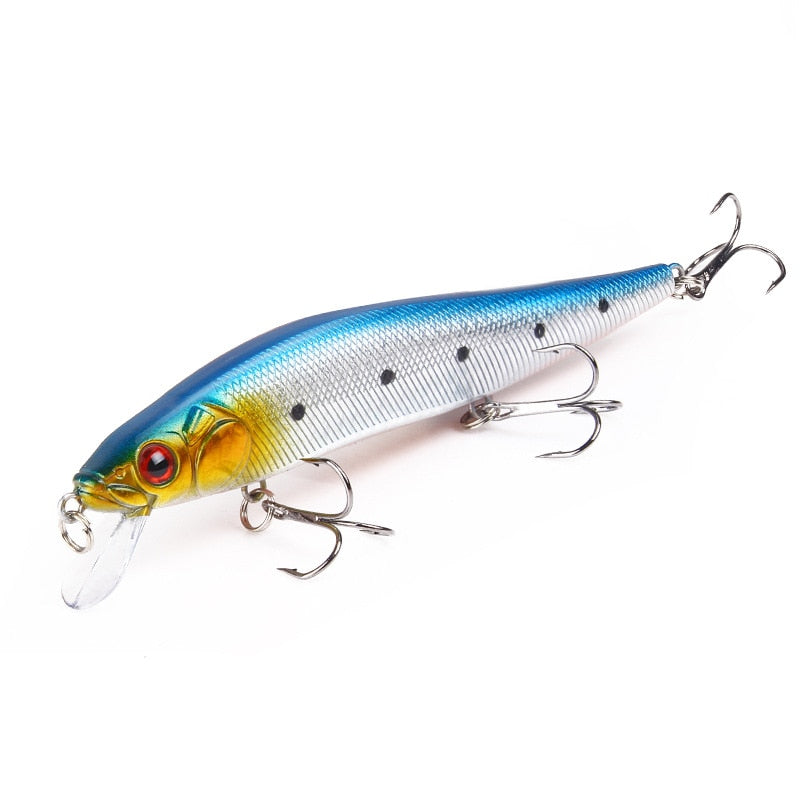 Minnow Fishing Lures Wobbler Hard Baits Crankbaits ABS Artificial Lure For Bass Pike