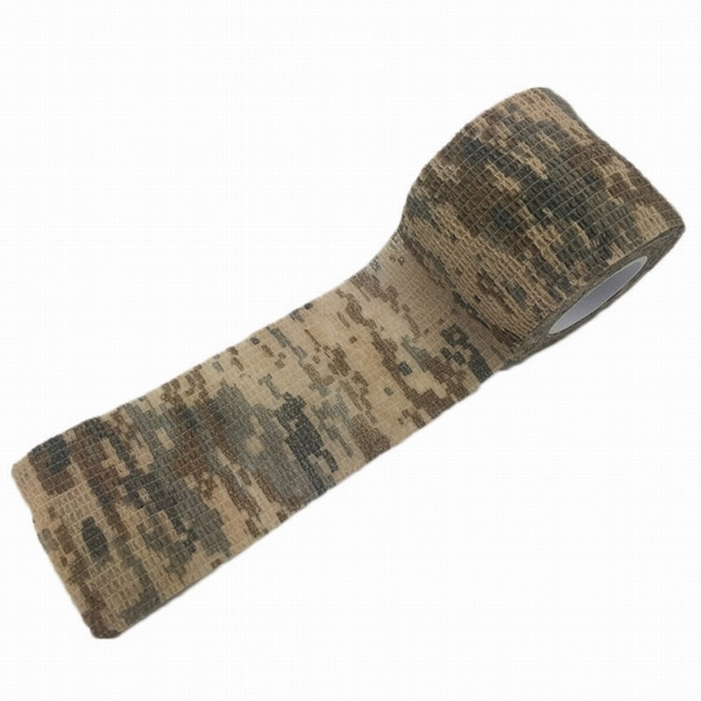 Camo Tape 5cm*4.5M Self-Adhesive Camouflage Tape Outdoor Hunting Shooting Stealth