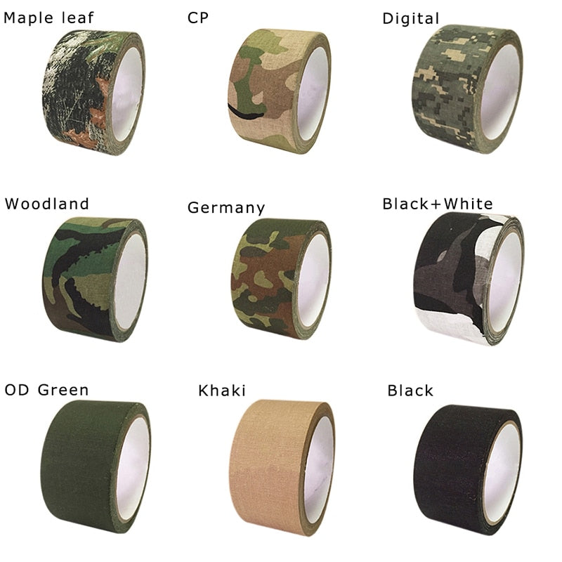 6inch 5M Outdoor Duct Camouflage Tape WRAP Hunting Waterproof Adhesive Camo