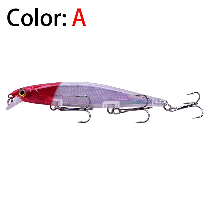 Proleurre Fishing Lures 11cm 13.8g Sinking Minnow Wobblers Plastic Artificial Baits