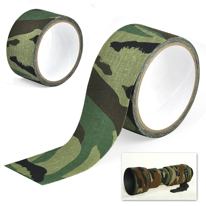 6inch 5M Outdoor Duct Camouflage Tape WRAP Hunting Waterproof Adhesive Camo