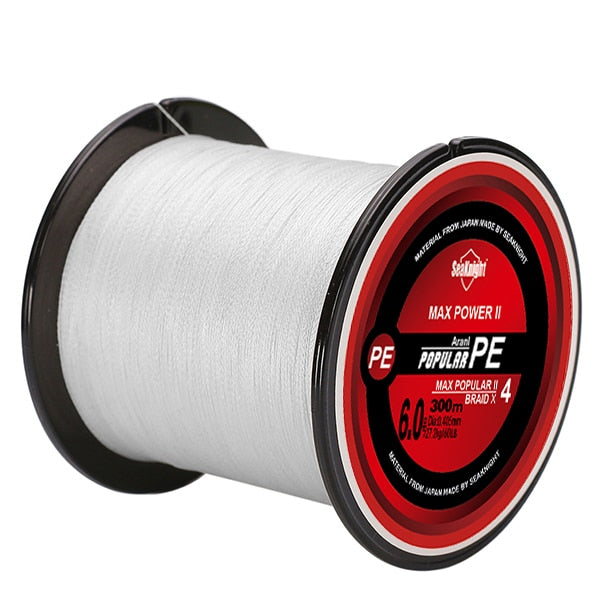 Knight Brand TriPoseidon Series 4 Strands 300M PE Braided Fishing Line 8-60LB Multifilament