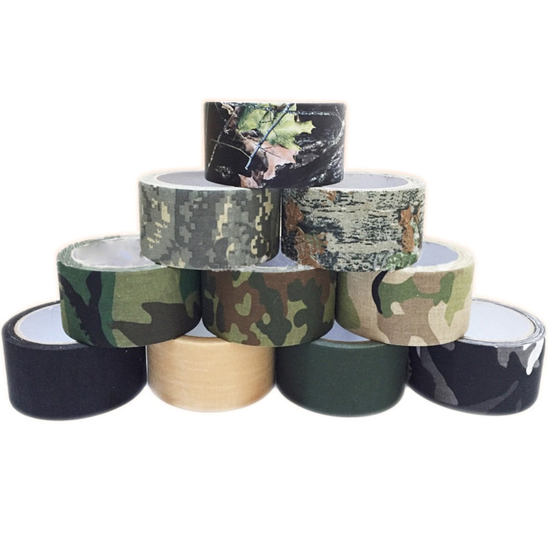 5M Outdoor Duct Camouflage Tape WRAP Hunting Waterproof Adhesive Camo Tape