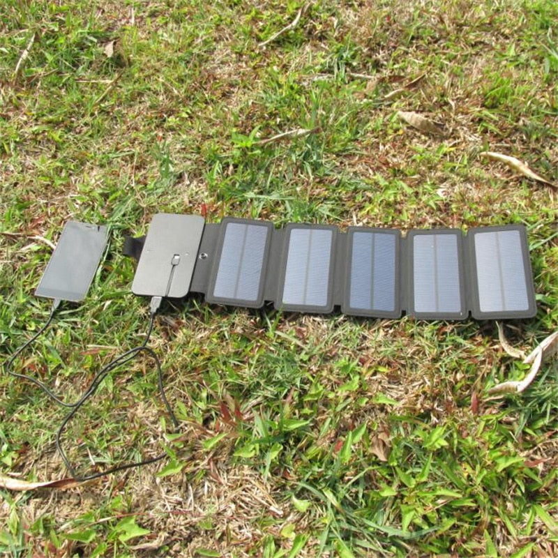 Sun Folding 10W Solar Cells Charger 5V 2.1A USB Output Devices Portable Solar Panels