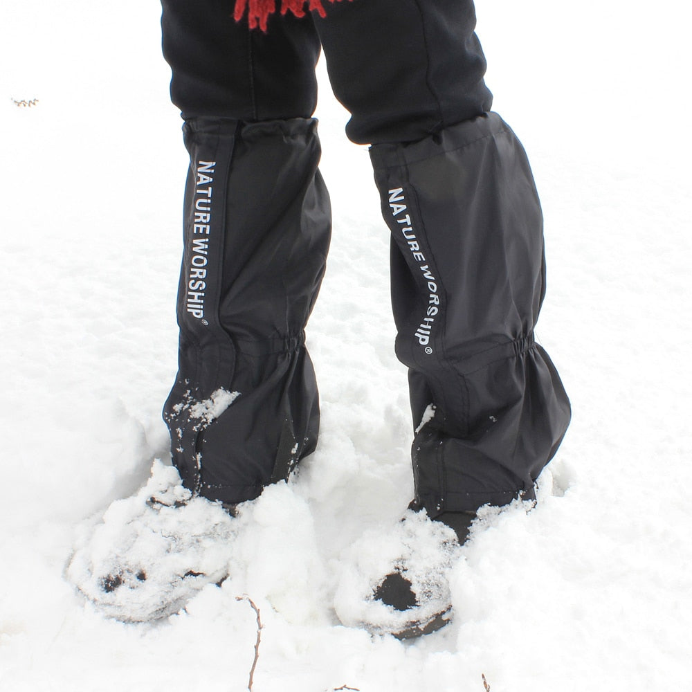 NEW 1 Pair Waterproof Outdoor Hiking Walking Climbing Hunting Snow Legging Gaiters