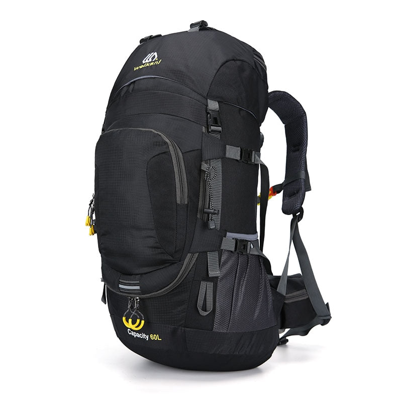 Outdoor backpack camping bag 50/60l men with light reflection waterproof travel