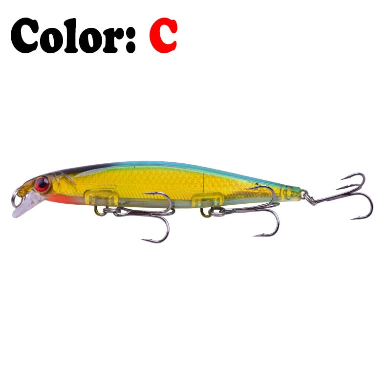 Proleurre Fishing Lures 11cm 13.8g Sinking Minnow Wobblers Plastic Artificial Baits