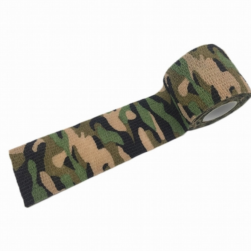 5cm*4.5M Self-Adhesive Camouflage Tape Outdoor Hunting Shooting Stealth Tape Rifle Gun