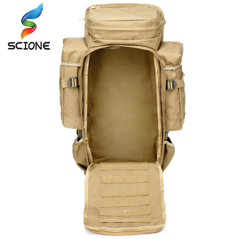 60L Outdoor Waterproof Military Backpack Pack Rucksack Tactical Bag For Hunting