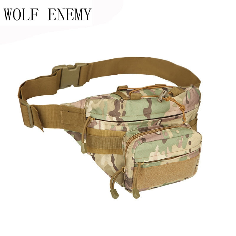 Outdoor Military Tactical Waist Pack Shoulder Bag Molle Camping Hiking Pouch Climbing