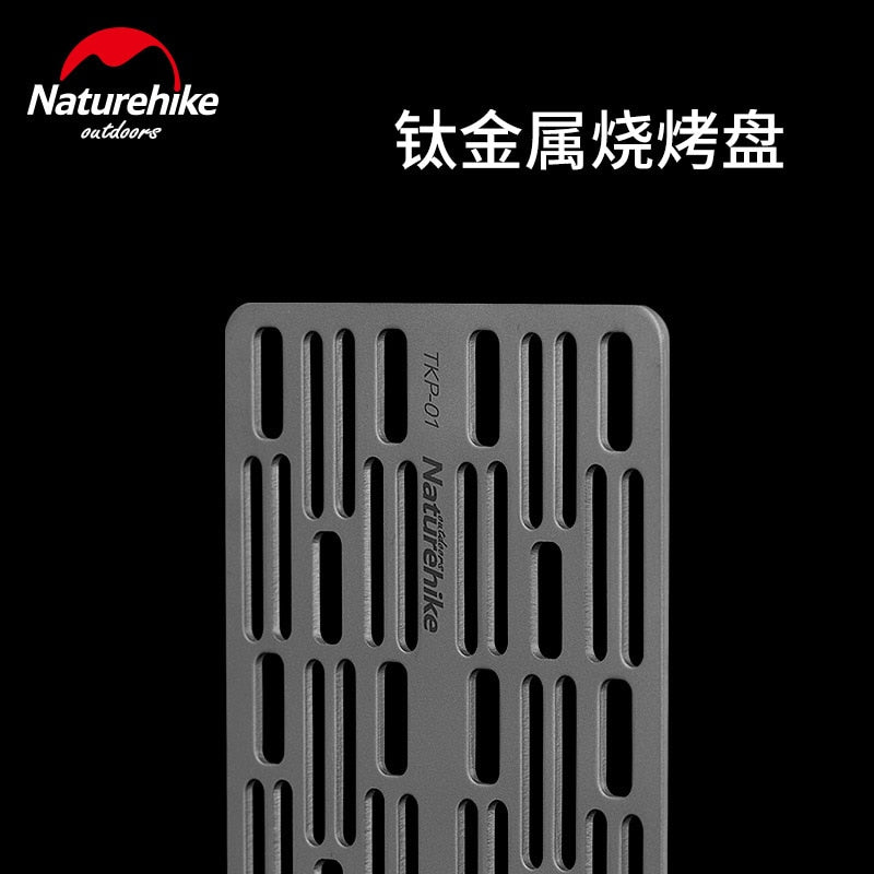 Naturehike Titanium Grill Net Charcoal Barbecue Plate For Outdoor BBQ Camping hiking