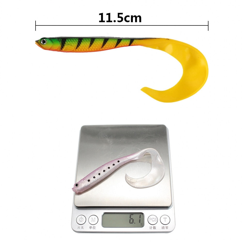 Soft Rubber Bait Fishing Lure Jig Wobbler Soft Worm Carp Fishing Bait Artificial Silicone