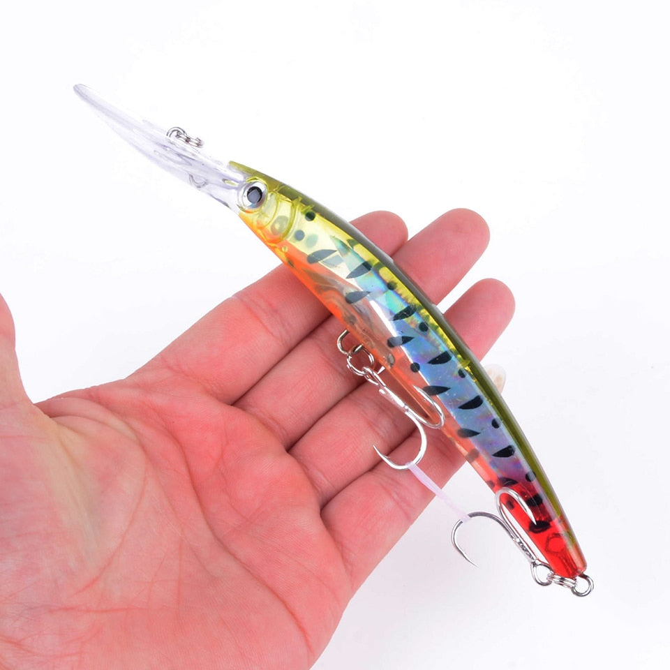 Wobbler Fishing Lure Big Crankbait Minnow Peche Bass Trolling Artificial Bait Pike Carp