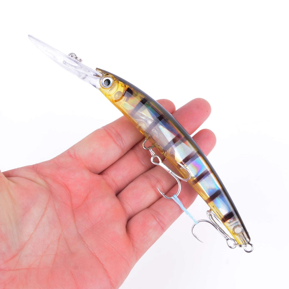 Wobbler Fishing Lure Big Crankbait Minnow Peche Bass Trolling Artificial Bait Pike Carp