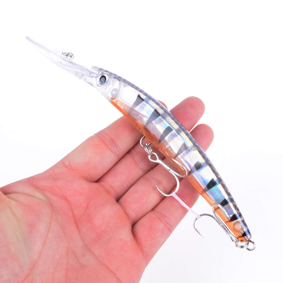 Wobbler Fishing Lure Big Crankbait Minnow Peche Bass Trolling Artificial Bait Pike Carp