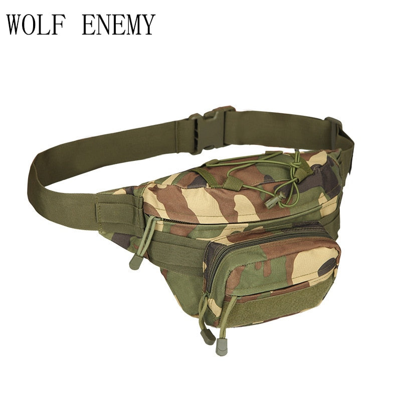 Outdoor Military Tactical Waist Pack Shoulder Bag Molle Camping Hiking Pouch Climbing