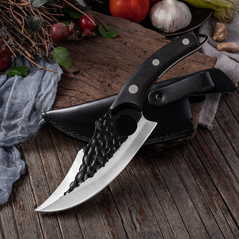 6&#39;&#39; Meat Cleaver Butcher Knife Stainless Steel Hand Forged Boning Knife
