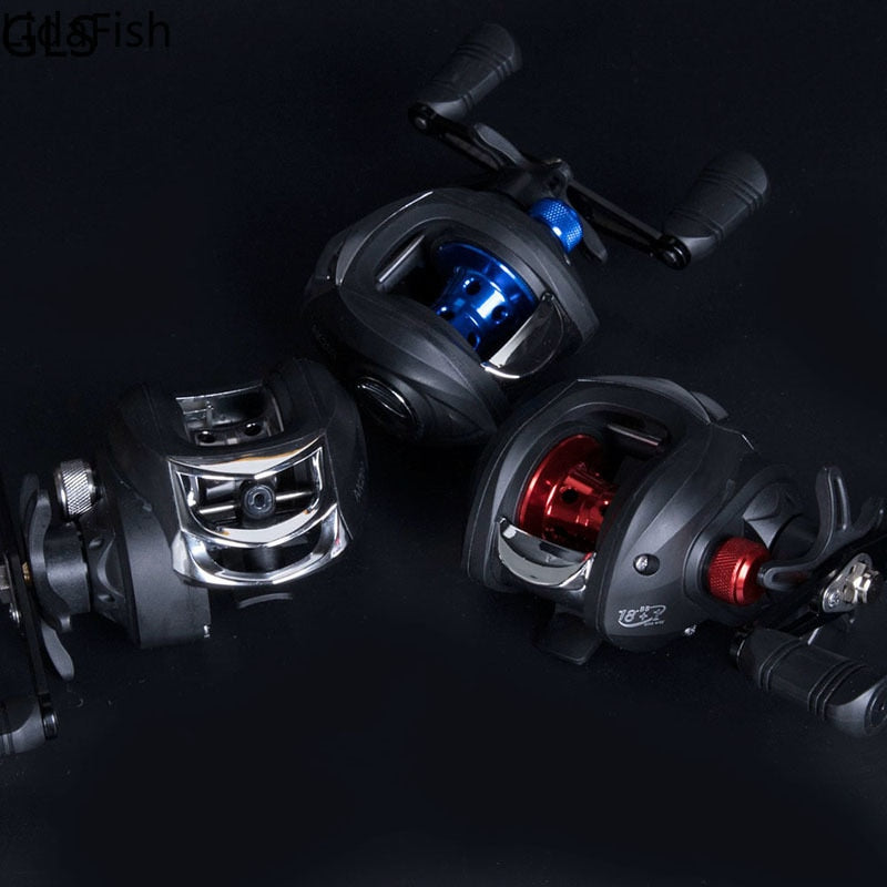 GLS Metal winding ring Series Baitcasting Reel 7.2:1 Ultra-Light 8KG MAX Drag Power