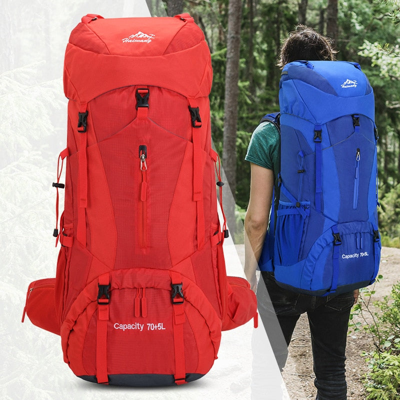 75L Camping Hiking Backpack Climbing Traveling Sightseeing Bags Outdoor Camping