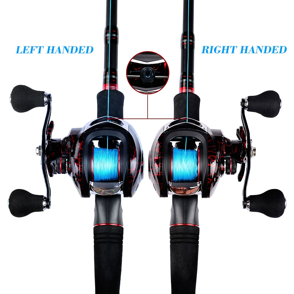 PROBEROS Fishing Reel 7.1:1/7.2:1 Carbon Shell Lightweight Magnetic Brake Max Drag