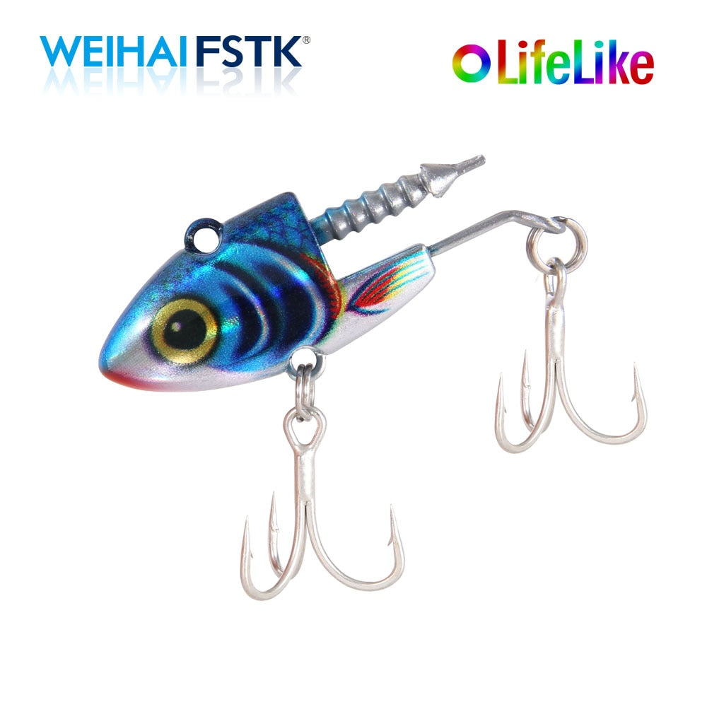 Sea Bass Swimbait 16g 22g 28g soft lure jig bait bass shad pike fishing Jig Head Hook