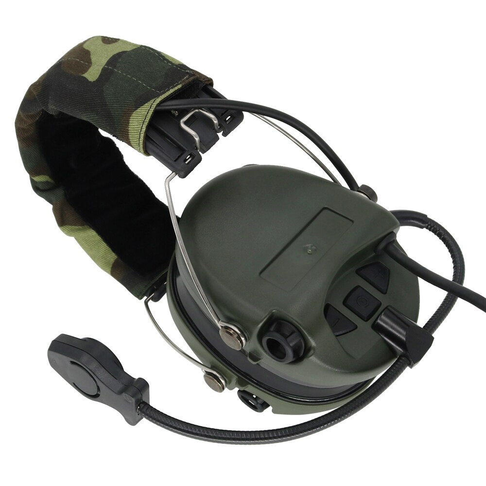 Anti-Noise Headset Airsoft Military Reduction Headset Shooting Tactical Earmuf FG