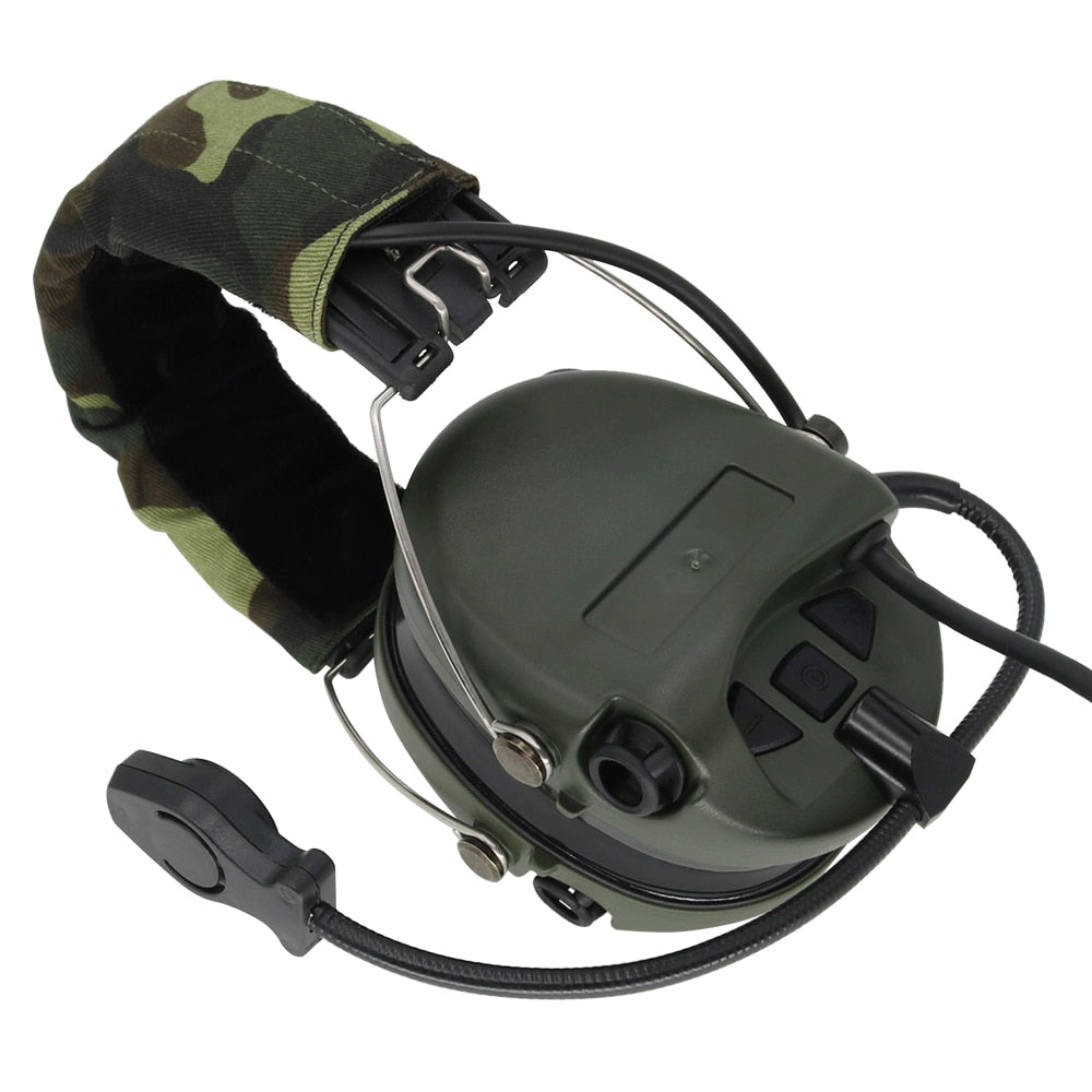 MSASORDIN Tactical Hunting Headphone Anti-Noise Headset Airsoft Military Noise