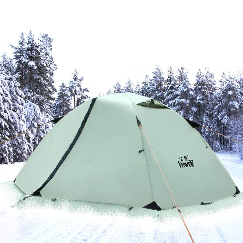 2 Person Waterproof Camping Tent For Outdoor Recreation Double Layer 4 Seasons Hiking