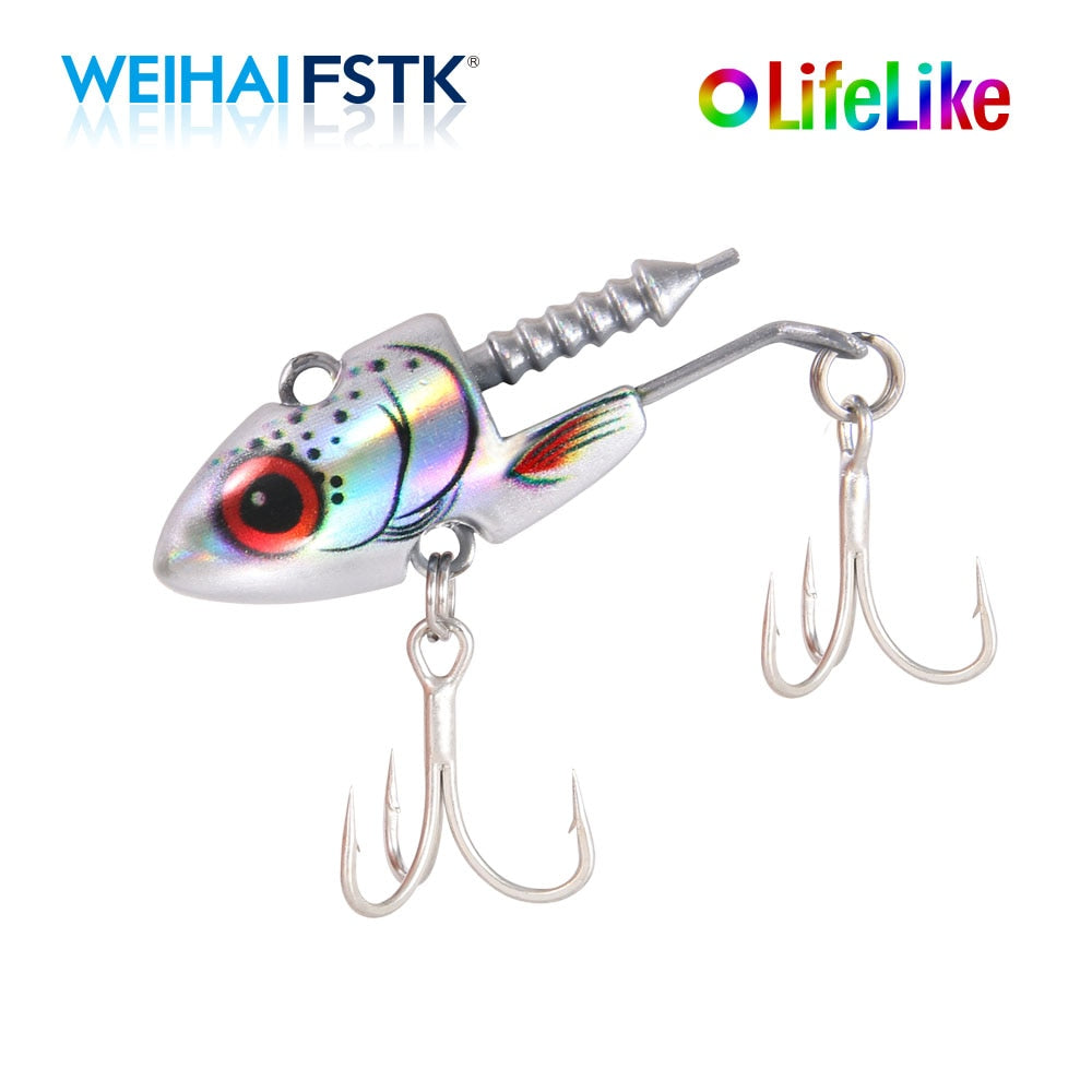 Sea Bass Swimbait 16g 22g 28g soft lure jig bait bass shad pike fishing Jig Head Hook