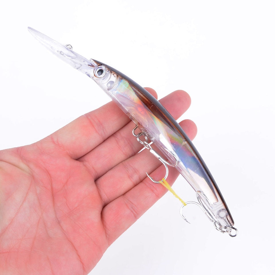 Wobbler Fishing Lure Big Crankbait Minnow Peche Bass Trolling Artificial Bait Pike Carp