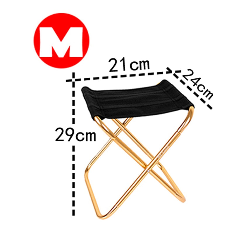 Ultralight Folding Chair Picnic Camping Chair Travel Foldable Aluminium Durable Portable Fishing Seat