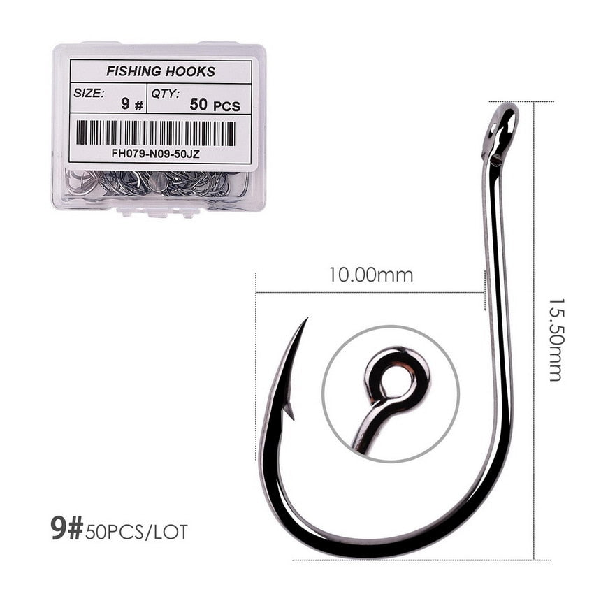 Circle Carp Eyed Fishing Hook Size 2-22# Ring eye Japan Fishhooks Fishing Hooks Single