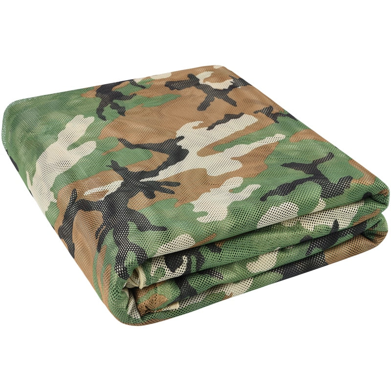 LOOGU 300D Durable Soundless Camo Netting Cover for Hunting Duck Blind Outdoor