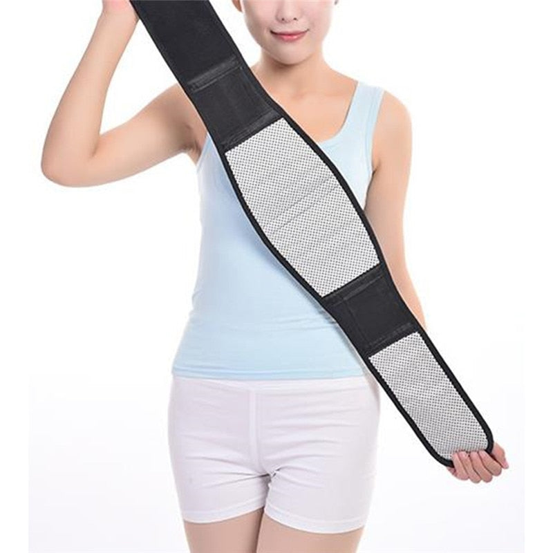 Adjustable Waist Belt Tourmaline Self Heating Magnetic Therapy Waist Support Lumbar