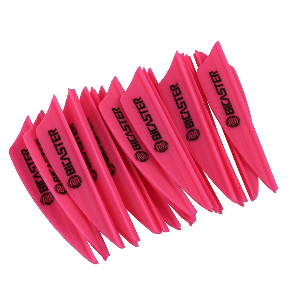 50pcs Archery Arrow Plastic Fletch 1.75&quot; Vanes Flectchings 8 Colors for Choice