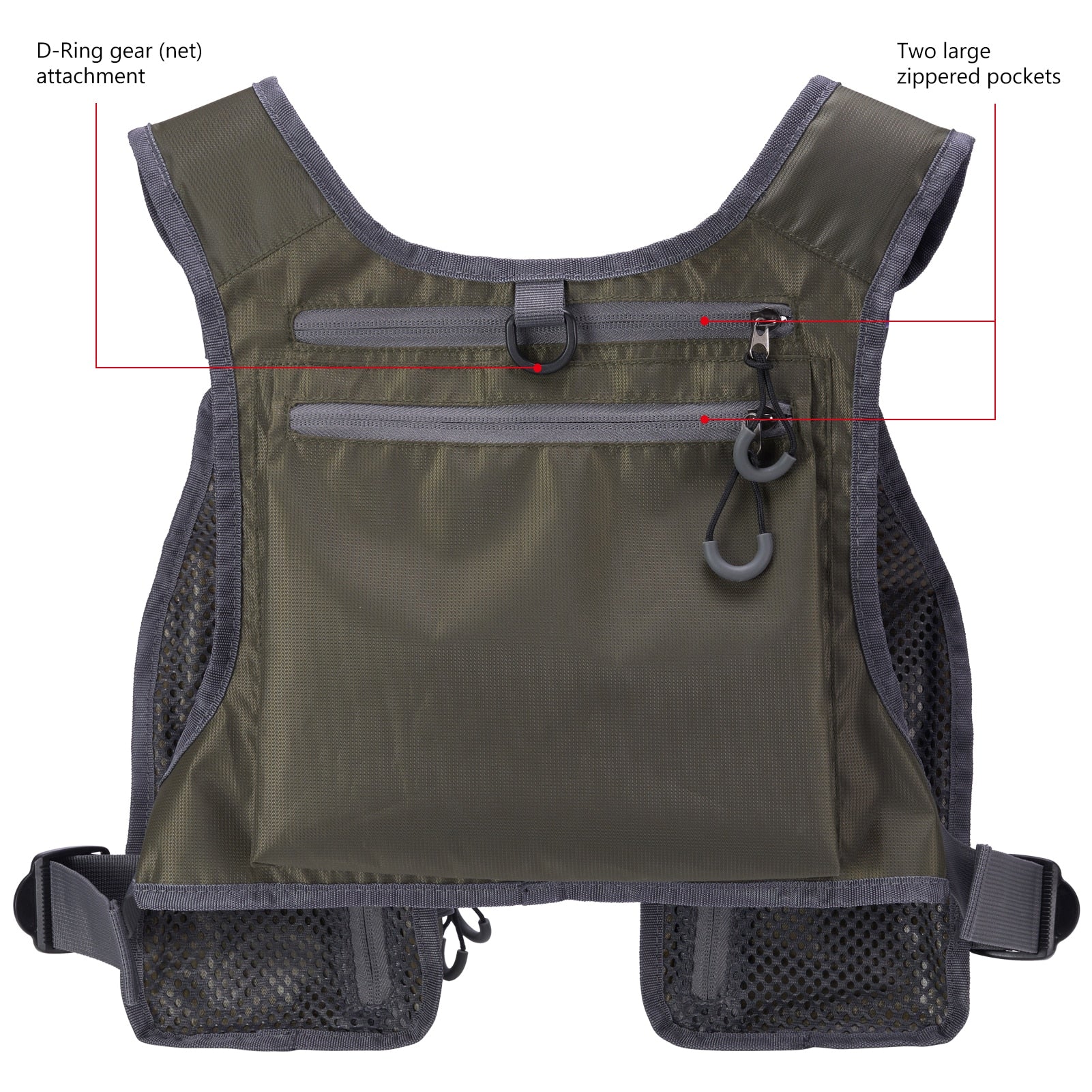 FV08 Ultra Lightweight Fly Fishing Vest for Men and Women Portable Chest Pack