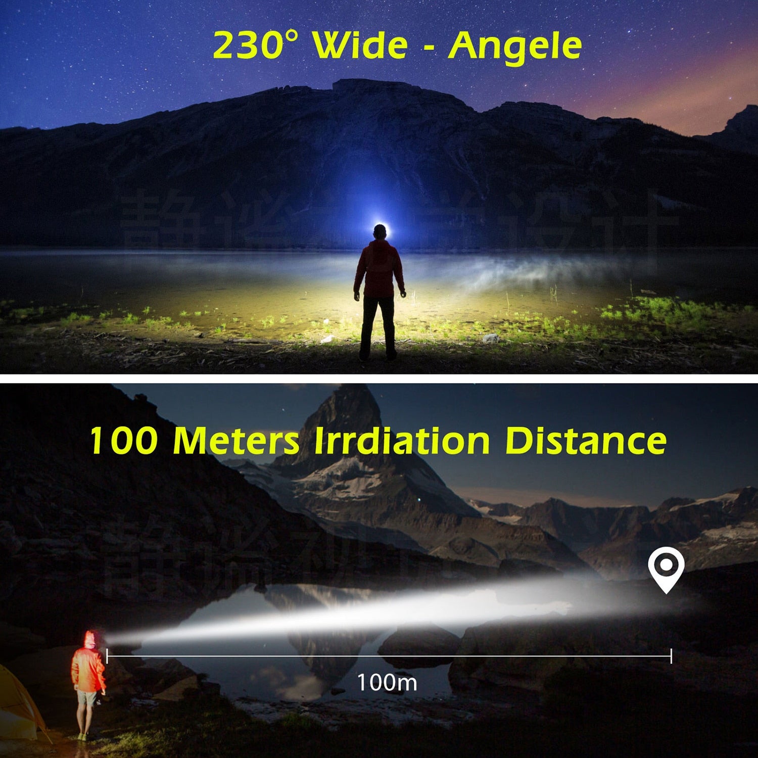 LED Induction Headlamp Camping Search Light USB Rechargeable Headlight Led Head