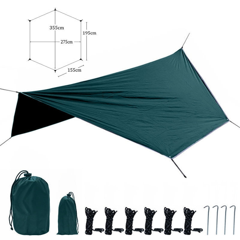 210T Waterproof Tarp Tent Shade Outdoor Camping Hammock Rain Fly UV Garden