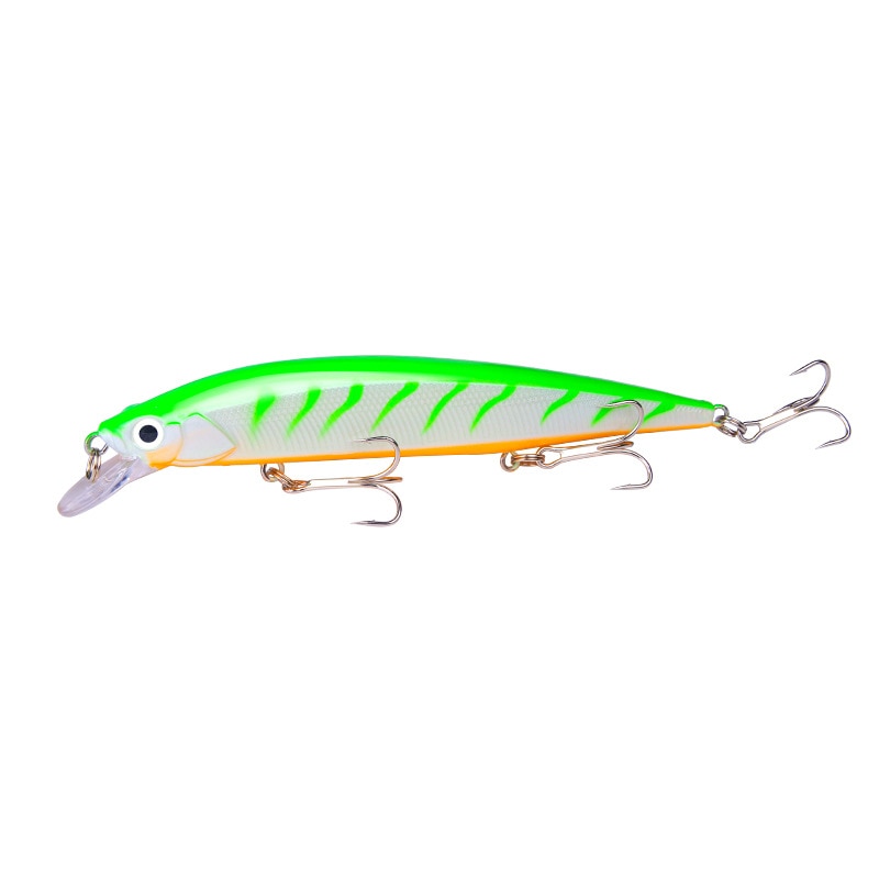 3D Bionic Minnow Fishing Lure Hard Bait with 3 Fishing Hooks Fishing Tackle Lure 3D