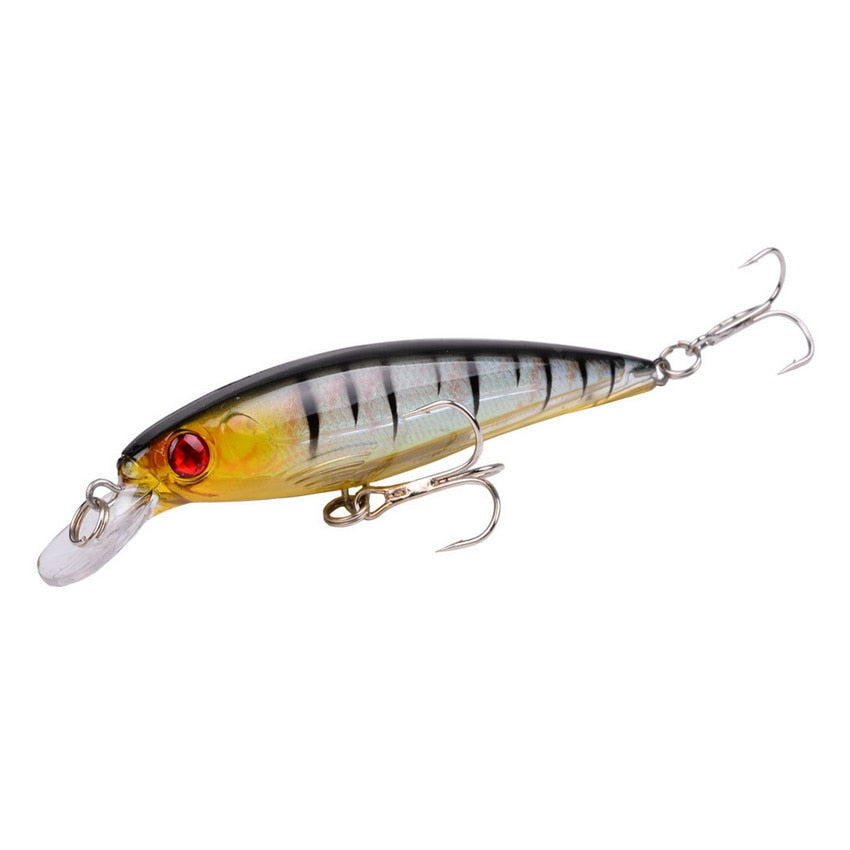 Laser Minnow Fishing Lure 11CM 13G pesca hooks fish wobbler tackle crankbait artificial