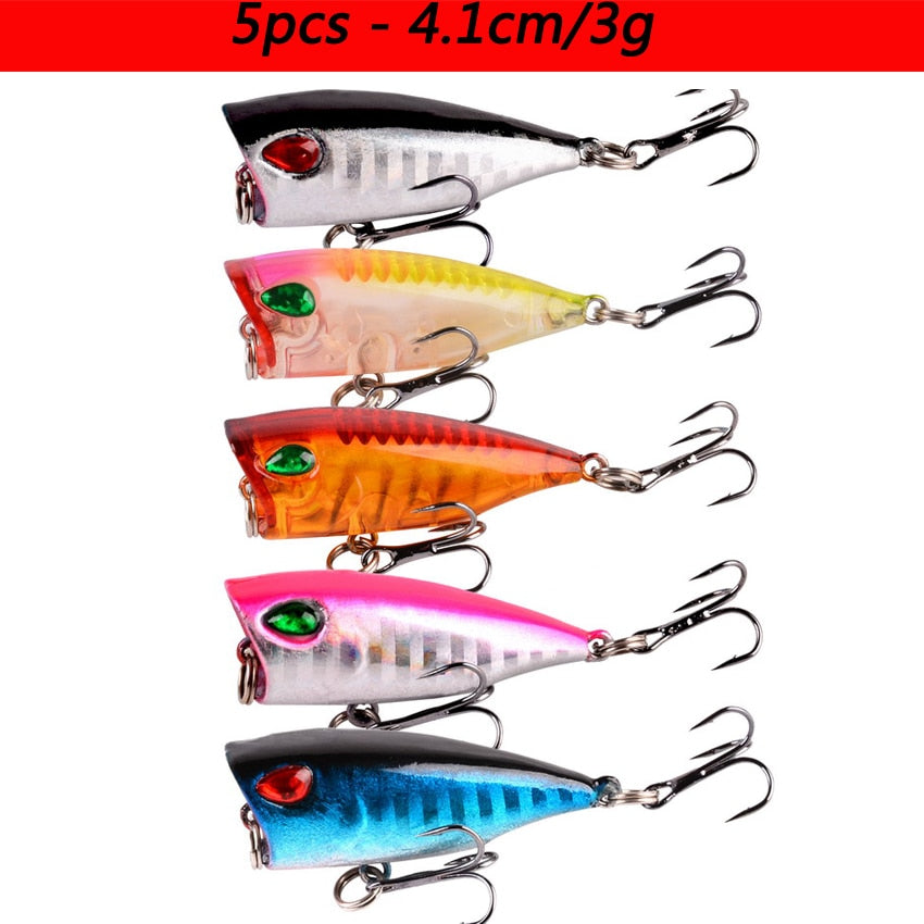 Laser Slow Mixed Minnow Fishing Lure Set Wobbler Crankbait Isca Artificial Hard