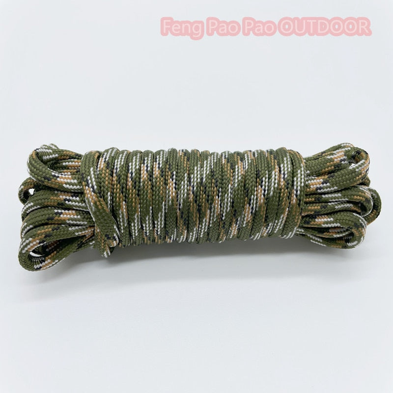 4mm 7 Stand Cores Parachute Cord Lanyard Outdoor Camping Rope Climbing Hiking Accessories