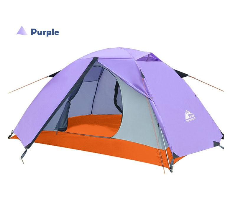 2 Person Waterproof Camping Tent For Outdoor Recreation Double Layer 4 Seasons Hiking