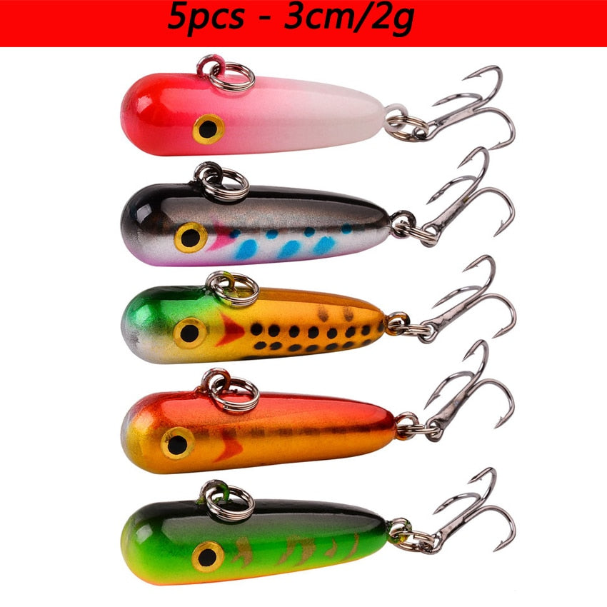 Laser Slow Mixed Minnow Fishing Lure Set Wobbler Crankbait Isca Artificial Hard