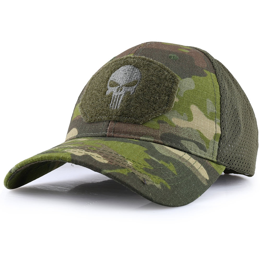 Cap Mesh Tactical Military Army Airsoft Fishing Hunting Hiking Basketball Snapback Hat