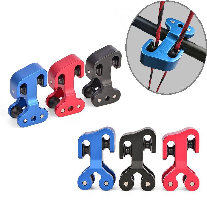 Cable Slide Aluminum Alloy Bowstring Splitter Roller Compound Bowstring Separator Accessories