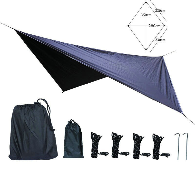 210T Waterproof Tarp Tent Shade Outdoor Camping Hammock Rain Fly UV Garden